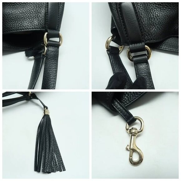 GUCCI Soho Black Leather Tote 818-041825 - Picture 7 of 12
